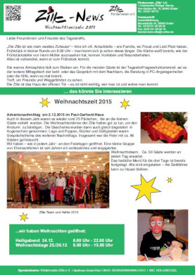 ZilleNEWS Nr.2 Weihnachten 2015